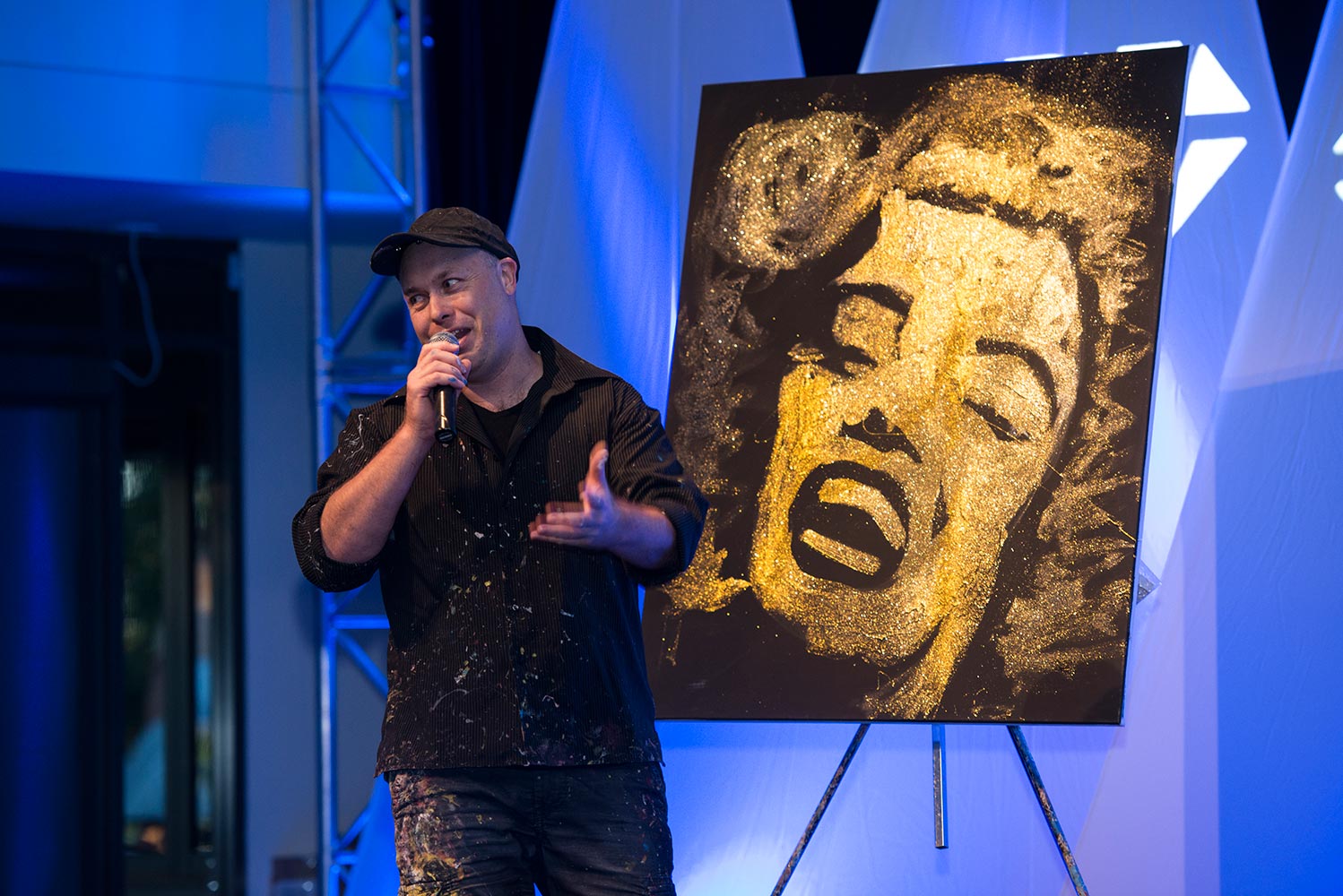 Brad Blaze - Speed Painter, Audience Interaction, Comedy, speed painting in Sydney