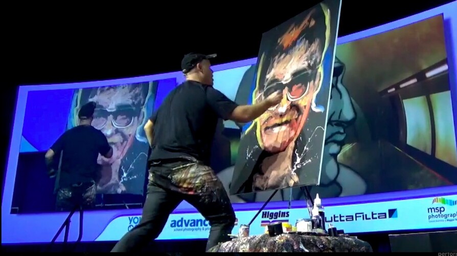 Brad Blaze - Speed Painter, Audience Interaction, Comedy, speed painting in Sydney, photo 3