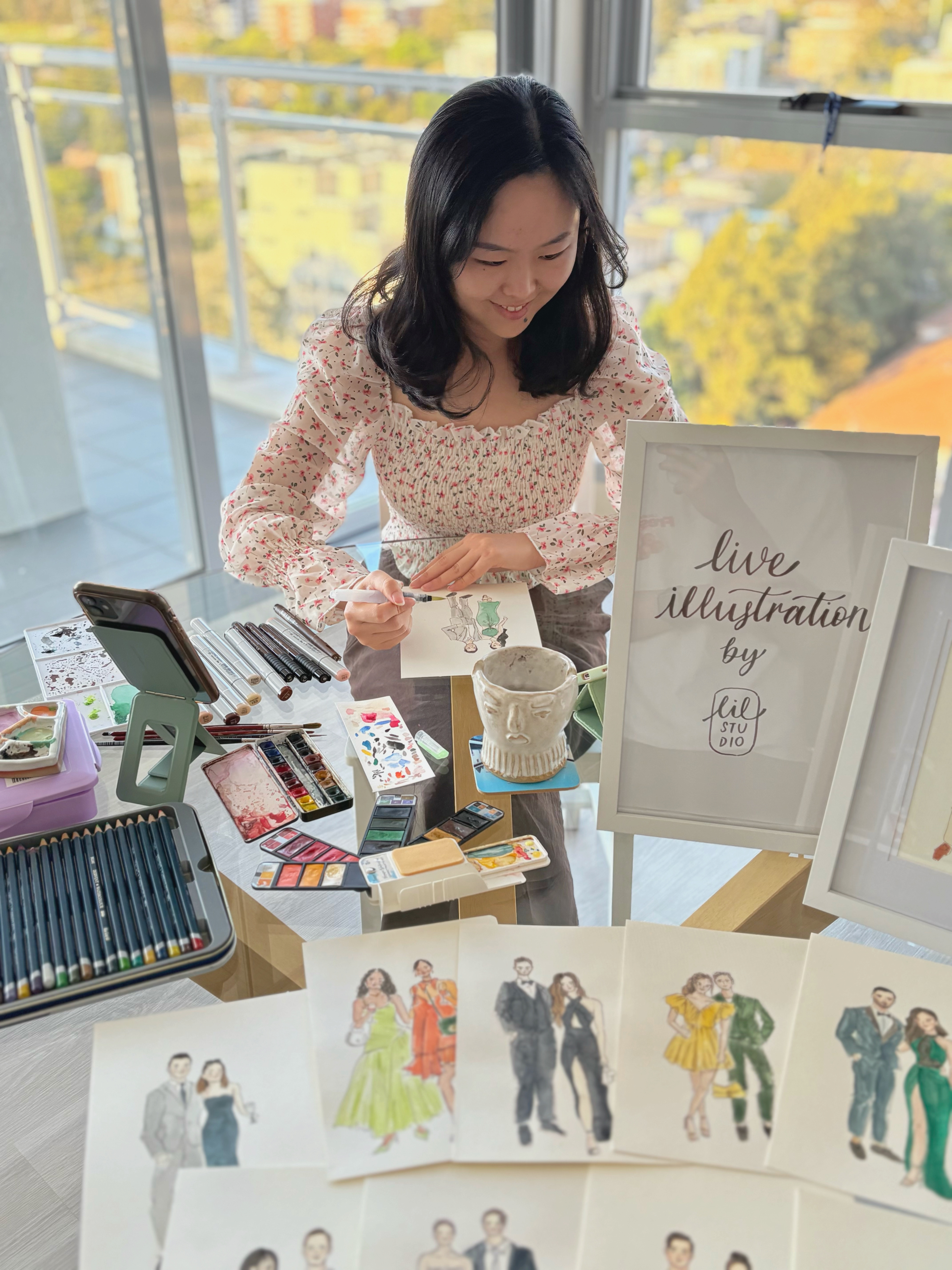 Lillian, caricaturist in Sydney