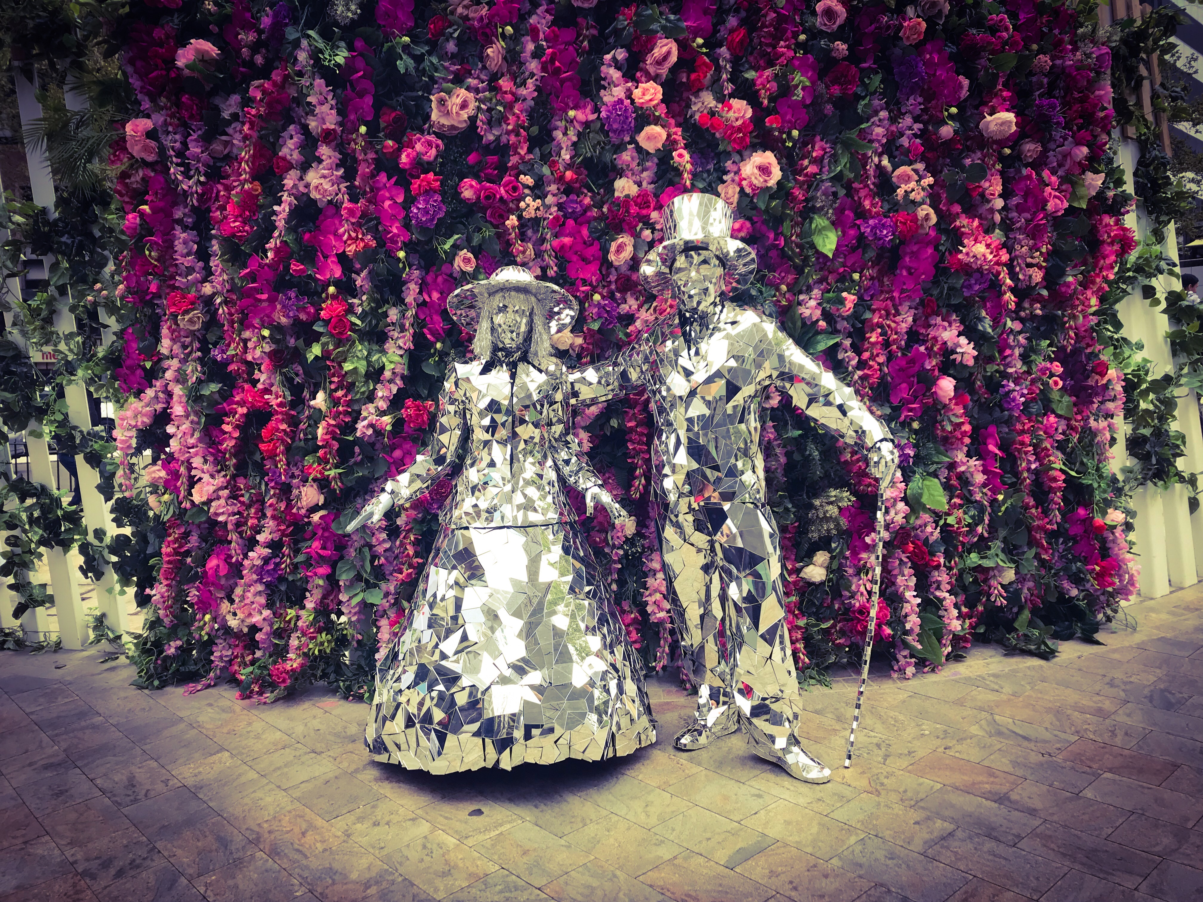 The Mirror Man And Lady, costume character in Sydney
