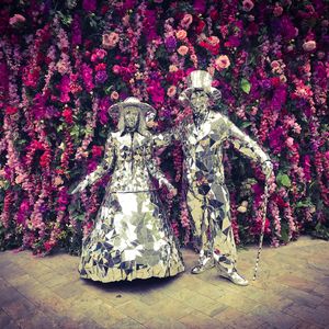 The Mirror Man And Lady, costume character in Sydney, photo 2