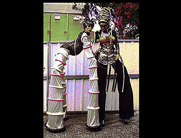 Cyber Queen And Cyber Pet, stilt walker in Sydney