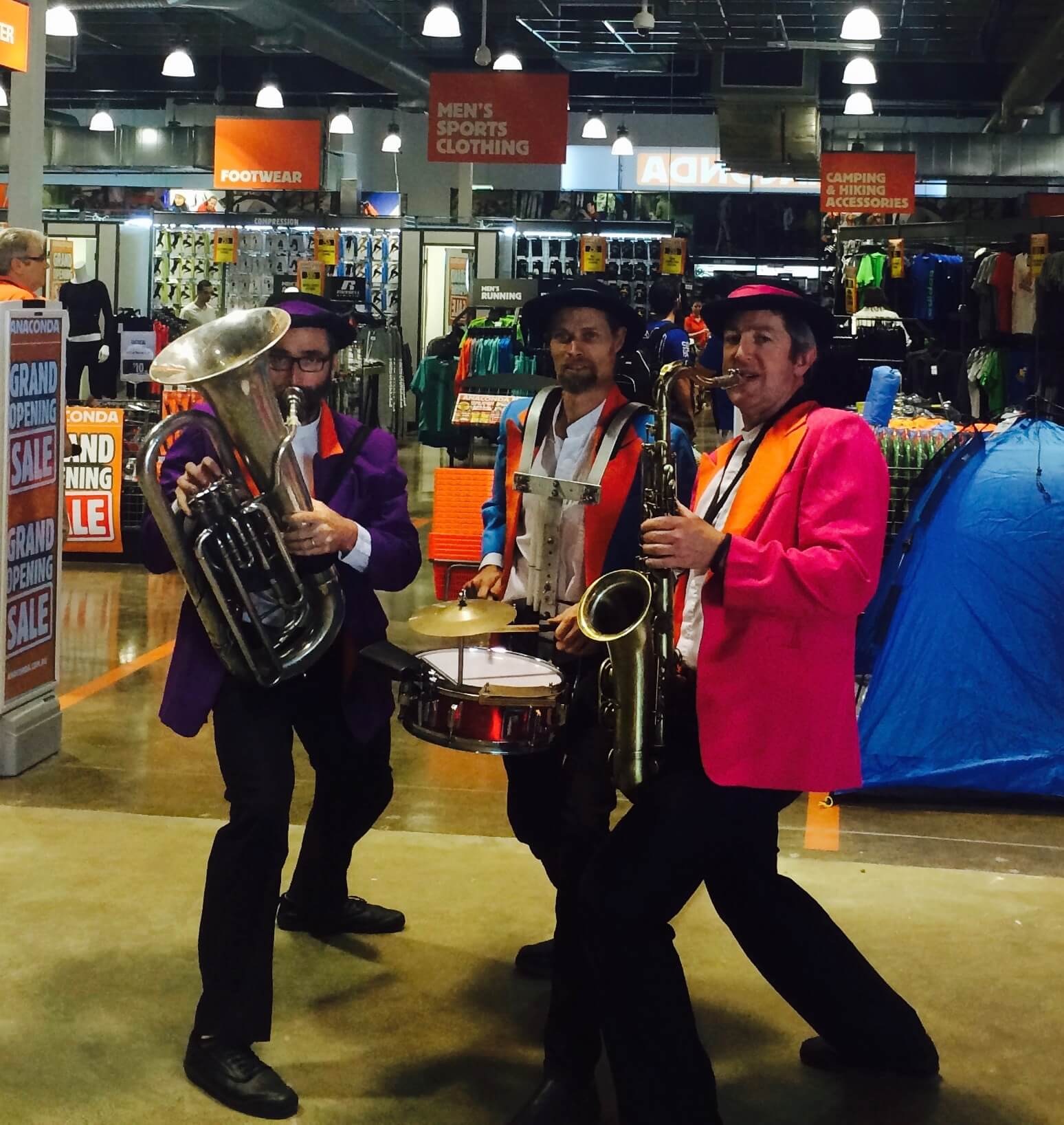 High Life Horns, stilt walker in Sydney