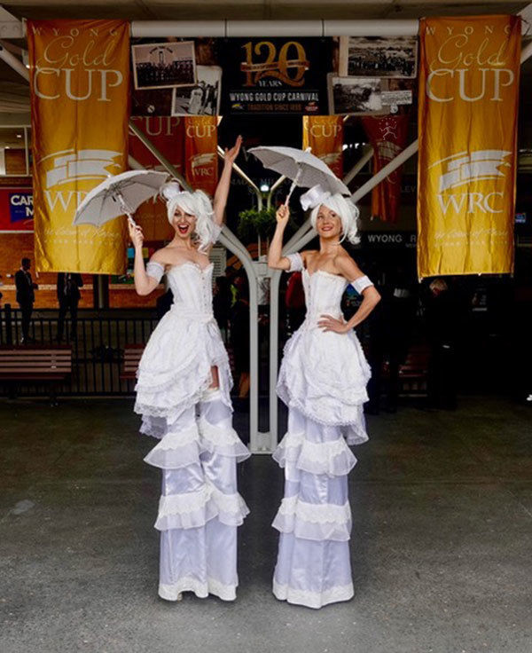 LED Majestic Priestesses, stilt walker in Sydney