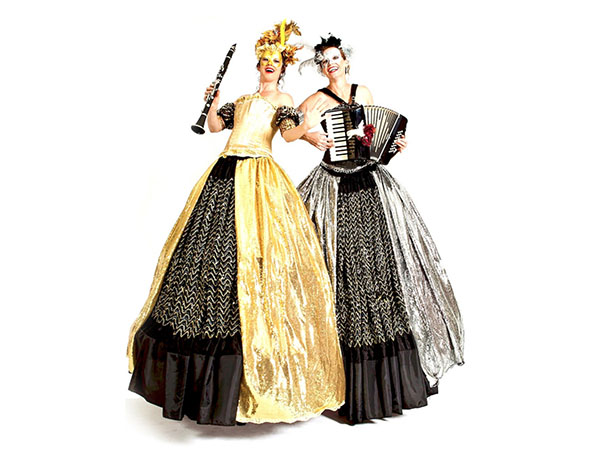 Masquerade Musicians, stilt walker in Sydney