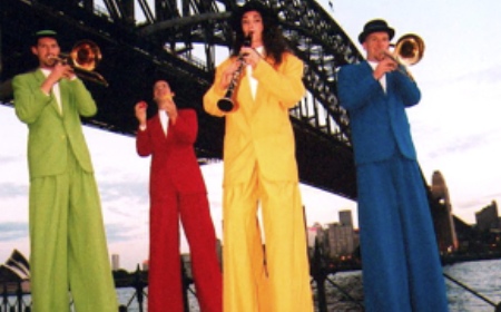 Mexican Horns, stilt walker in Sydney