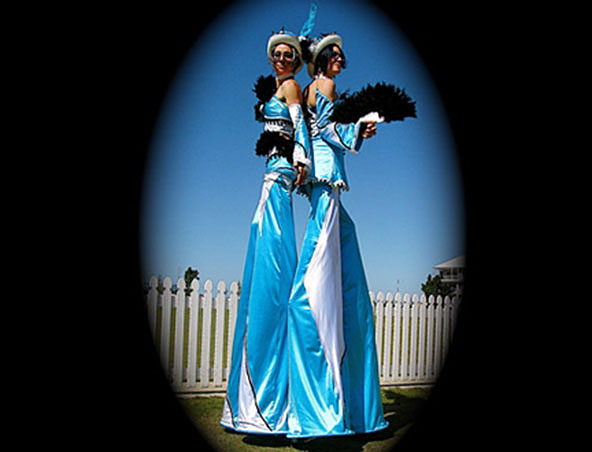 Slick Chicks, stilt walker in Sydney
