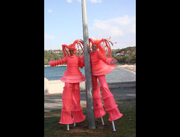 Sydney Stilt Walkers Sci Fi Dollies, live in Sydney