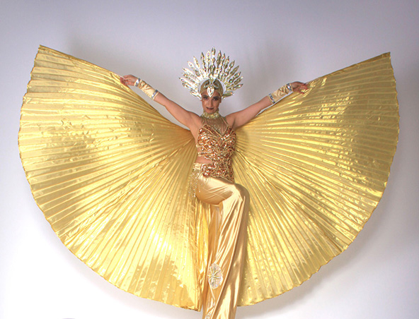 Sydney Stilt Walkers Sun Goddesses, live in Sydney