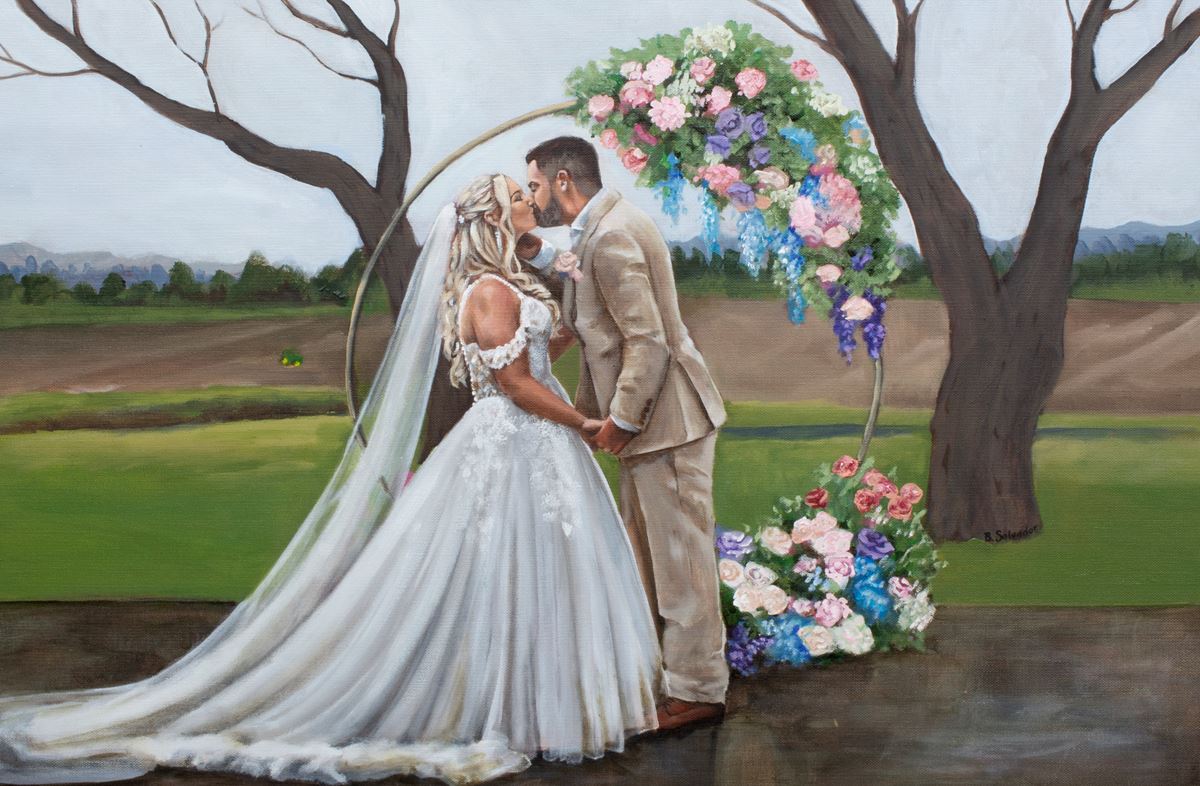 Live Wedding Painting, wedding band in Sydney, photo 2