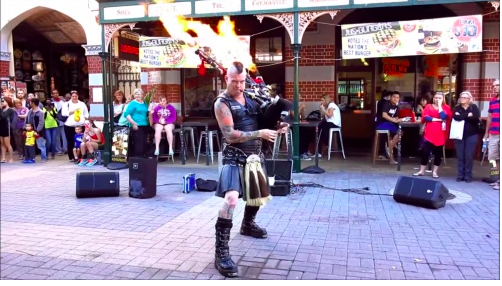 The Bad Piper, fire performer in WA, photo 3