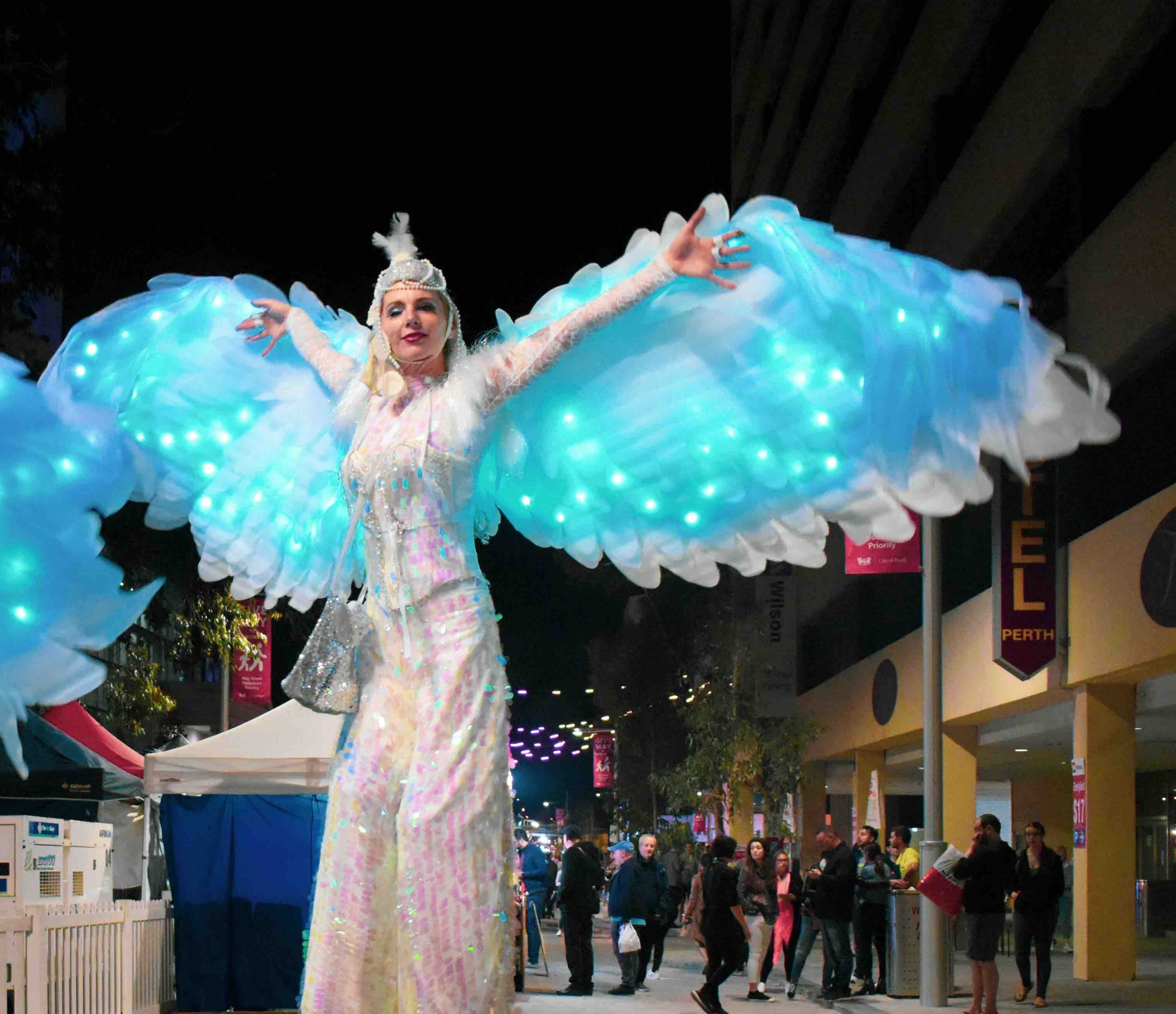 Flight Stilts, stilt walker in WA