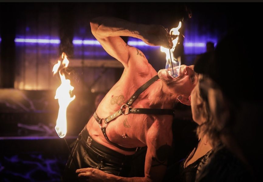 Captain Finhead, circus act in Wentworth Falls