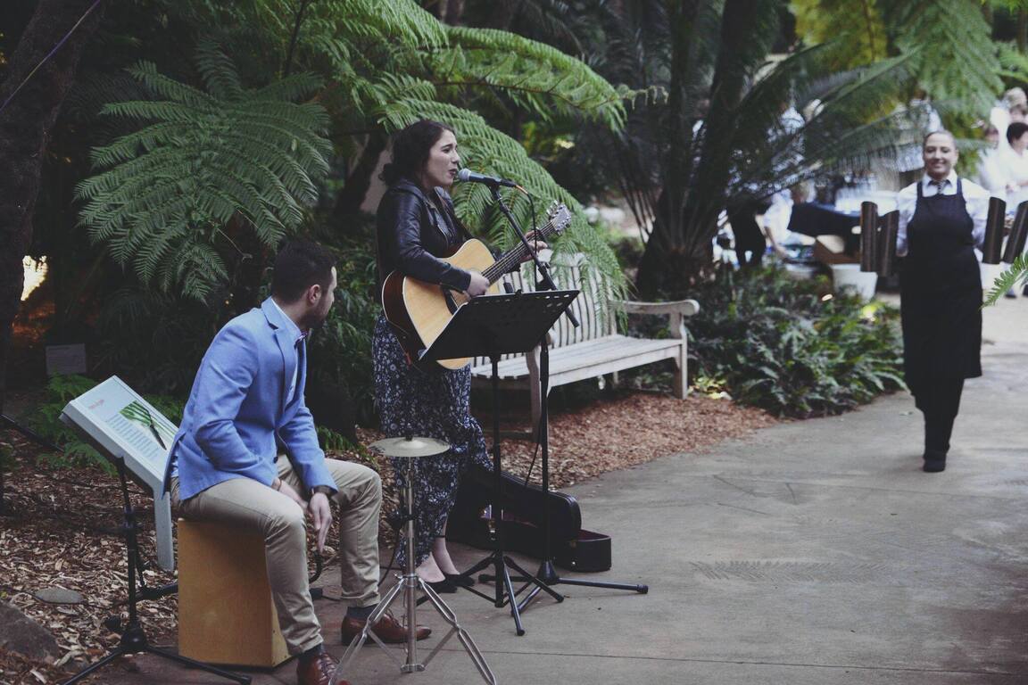 Theo and Bel, wedding band in Wollongong